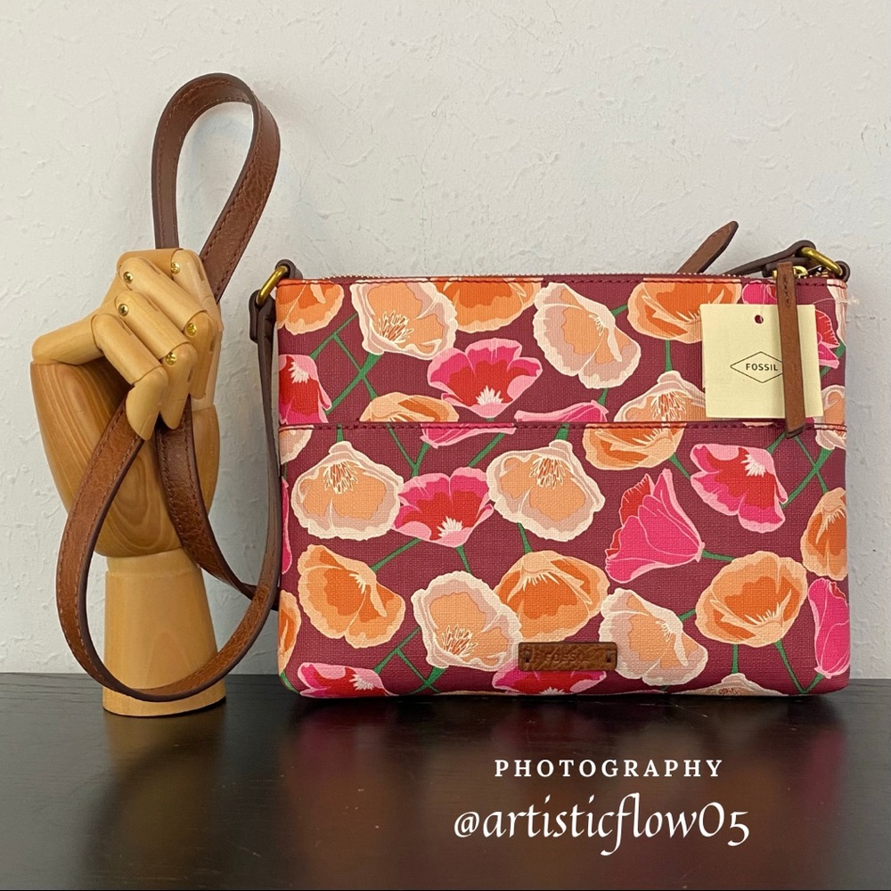 NEW! Fiona Floral Print Small Crossbody Bag